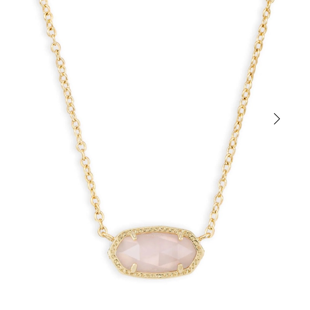 Kendra Scott Elisa Pendant Necklace Pink & Gold